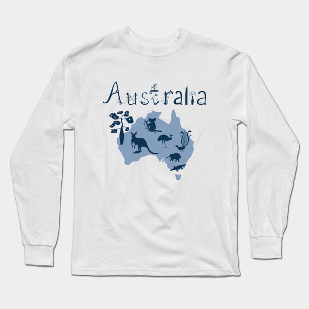 Australian symbols Long Sleeve T-Shirt by smartsman